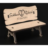Personalized Engraved Wooden Keepsake Bench | Wedding, Memorial, Gift