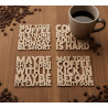 Coffee Laser-Cut Wooden Coasters - Set of 4 | Unique Home Gift