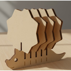 DIY Animal Coaster Kit | 5-Pack MDF Blanks for Kids Crafts