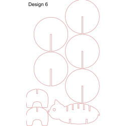 DIY Animal Coaster Kit | 5-Pack MDF Blanks for Kids Crafts