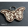 Wooden Butterfly Keyring - Laser Engraved Nature Charm