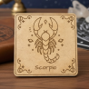 Zodiac Wooden Coasters | Engraved Star Sign Sets | Custom Gifts