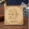 Zodiac Wooden Coasters | Engraved Star Sign Sets | Custom Gifts
