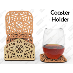 Wood Coaster Holders | 3 Styles | Flat & Upright Storage