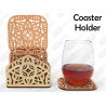 Wood Coaster Holders | 3 Styles | Flat & Upright Storage