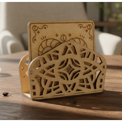 Wood Coaster Holders | 3 Styles | Flat & Upright Storage