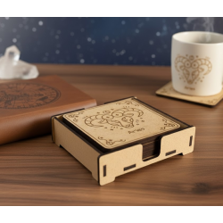 Wood Coaster Holders | 3 Styles | Flat & Upright Storage