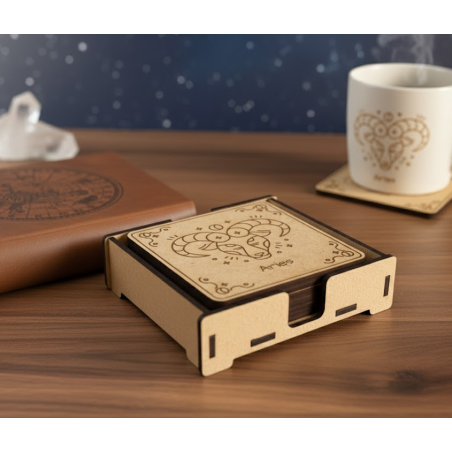 Wood Coaster Holders | 3 Styles | Flat & Upright Storage