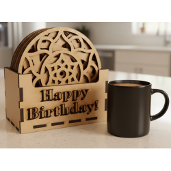 Wood Coaster Holders | 3 Styles | Flat & Upright Storage