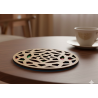 DIY Layered Mandala Wood Coaster Craft Kit - Pack of 8