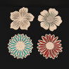 DIY Layered Flower Wood Coaster Craft Kit - Pack of 8