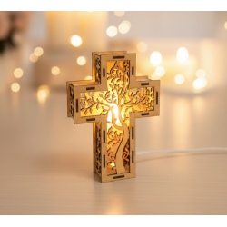 Wooden Cross Lanterns & Lighted Religious Gifts