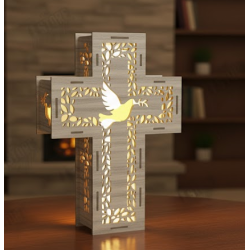 Wooden Cross Lanterns & Lighted Religious Gifts