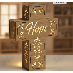 Wooden Cross Lanterns & Lighted Religious Gifts