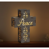 Wooden Cross Lanterns & Lighted Religious Gifts