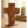 Layered Wood Devotional Cross