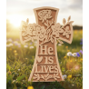Layered Wood Devotional Cross
