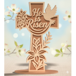 Layered Wood Devotional Cross