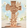 Layered Wood Devotional Cross