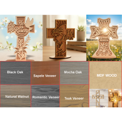 Layered Wood Devotional Cross