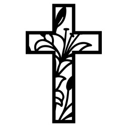 15cm Laser-Cut Wooden Cross Blanks for DIY & Decor