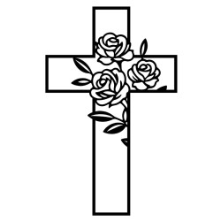 15cm Laser-Cut Wooden Cross Blanks for DIY & Decor