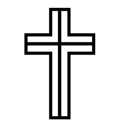 15cm Laser-Cut Wooden Cross Blanks for DIY & Decor