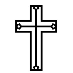 15cm Laser-Cut Wooden Cross Blanks for DIY & Decor