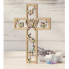 15cm Laser-Cut Wooden Cross Blanks for DIY & Decor