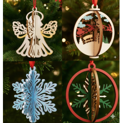 DIY 3D Wooden Christmas Ornaments | Paint & Decorate Kits
