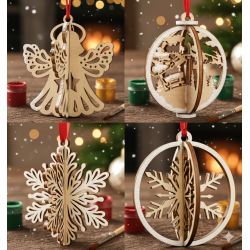 DIY 3D Wooden Christmas Ornaments | Paint & Decorate Kits
