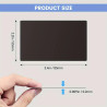 Custom Laser Engraved Metal Business Card Plate – 85x55mm