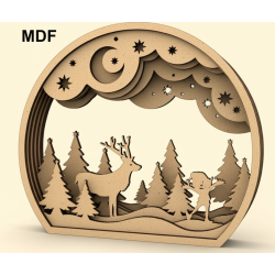 3D Wood Snow Globes DIY Kit - 3 Designs