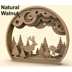 3D Wood Snow Globes DIY Kit - 3 Designs