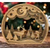 3D Wood Snow Globes DIY Kit - 3 Designs