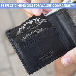 Custom Laser Engraved Metal Business Card Plate – 85x55mm