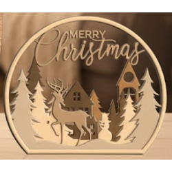 3D Wood Snow Globes DIY Kit - 3 Designs