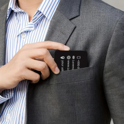 Custom Laser Engraved Metal Business Card Plate – 85x55mm