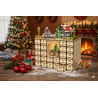 DIY Wooden Advent Calendar Kit - 24 Drawer Christmas Village