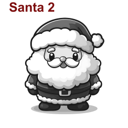 Personalized Santa Slate Coasters | Set of 4 | Gift Boxed