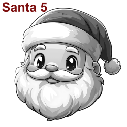 Personalized Santa Slate Coasters | Set of 4 | Gift Boxed