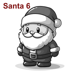 Personalized Santa Slate Coasters | Set of 4 | Gift Boxed