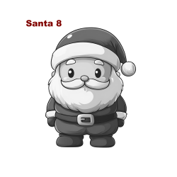 Personalized Santa Slate Coasters | Set of 4 | Gift Boxed