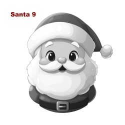 Personalized Santa Slate Coasters | Set of 4 | Gift Boxed