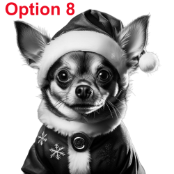 Chihuahua Christmas Coasters - Pack of 4 Custom Slate Gift