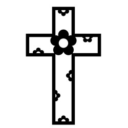 25cm Laser-Cut Wooden Cross Blanks for DIY & Decor