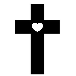 25cm Laser-Cut Wooden Cross Blanks for DIY & Decor