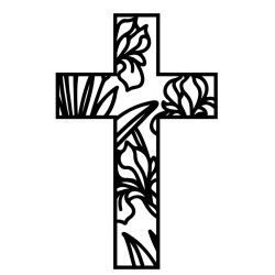 25cm Laser-Cut Wooden Cross Blanks for DIY & Decor