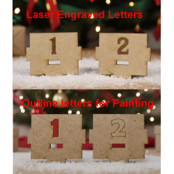 DIY Wooden Advent Calendar Kit - 24 Drawer Christmas Village