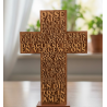 Onse Vader Scripture Cross - 29cm Wooden Lord's Prayer Décor